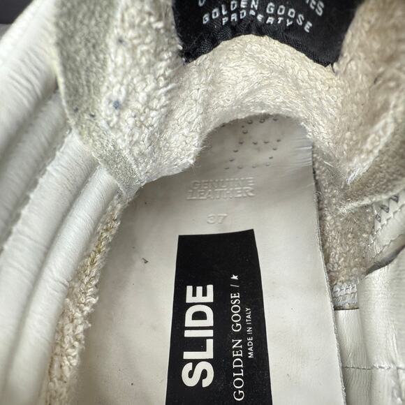 Golden Goose Slide High-Top Sneakers Leopard Star Distressed Leather EU 37 - Picture 10 of 12